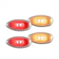 RECON - Recon GM Dually Fender Lights Red/Amber LED Clear Lens & Chrome Trim | 264133CL | 1999-2013 GMC/Chevy Sierra/Silverado - Image 2