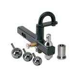 Convert-A-Ball Pintle Cushioned Pintle Hook Combo w/ 3 Nickel-Plated Balls - 2" Hitches - 16,000 lbs | CDCPH-2 | Universal Fitment