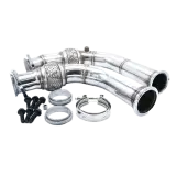 DieselSite 6.5 GM Bellowed Stainless Crossover Pipe | 1992-2000 GM 6.5L