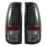 Recon GM/Chevy LED Tail Lights w/ Smoked Lenses | 264173BK | 1999-2007 GMC/Chevy