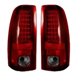Recon GMC/Chevy LED Tail Lights Dark Red w/ Smoked Lens | 264173RBK | 1999-2007 Silverado & Sierra