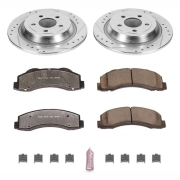 Power Stop Z36 Rear Brake Kit (with Electronic Parking Brake) | K8030-36 | 2018-2019 Ford F150 Raptor