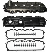 NEW Ford 6.0 Powerstroke Valve Cover Kit | 4C3Z-6582CA (R), 4C3Z-6582BA (L), 1845180C93 | 2004-2007 Ford Powerstroke 6.0L