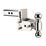 B&W Trailer Hitches Chrome Tow & Stow 10" Model 7" Drop 7.5" Rise 2" & 2 5/16" Balls | TS10040C | Universal Fitment