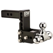 B&W Trailer Hitches Class V 2 1/2" Receiver Tow & Stow 10" Model 7" Drop 7.5" Rise Tri-Ball | TS20049B | Universal Fitment