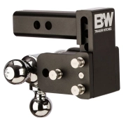 B&W Trailer Hitches Class V 2 1/2" Receiver Tow & Stow 10" Model 7" Drop 7.5" Rise Tri-Ball | TS20049B (2)