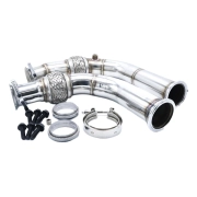 DieselSite 6.5 GM Bellowed Stainless Crossover Pipe | 1992-2000 GM 6.5L