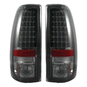 Recon GM/Chevy LED Tail Lights w/ Smoked Lenses | 264173BK | 1999-2007 GMC/Chevy