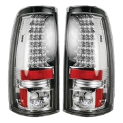 Recon GM/Chevy LED Tail Lights Clear Lens | 264173CL | 1999-2007 Silverado & Sierra