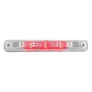 Recon GM/Chevy 3rd Brake Light Clear lens Red/White LED's | 264123CL | 1994-1998 GMC/Chevy Sierra & Silverado