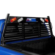 Frontier Truck Gear Headache Rack (Full Louvered w/ Lights) | FTG110-28-8008 | 1988-2006 Chevy/GMC (2)