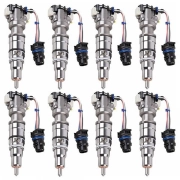 OEM 6.0 Powerstroke Fuel Injector Set (8) | 4C3Z-9E527-BRM, 3C3Z-9E527-ECRM | 2003-2010 Ford Powerstroke 6.0L