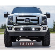 Recon 30-Watt 3500 Lumen LED Square Driving Light Kit (Clear Lens w/ Internal Chrome) | 264504CL (4)