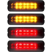 Recon Dodge Dually Fender Lights Amber LED's Smoked Lens Black Housing | 264130BK (2)