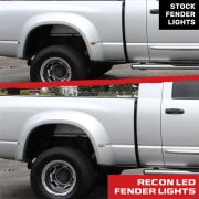 Recon Dodge Dually Red/White Fender Lights | 264131CL (3)