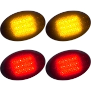 Recon Ford Dually Fender Lights Amber/Red LED's Black Trim | 264132BK (2)