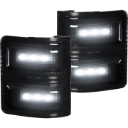 Recon Ford Side Mirror Lens w/ White LEDs & Smoke Lenses | 264140WHBK (2)