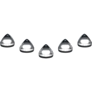 Recon Ford LED Cab Roof Light Set Smoke Lens & White LED's (5-Piece Set) | 264143WHBKHP (2)