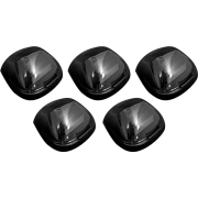 Recon Ford LED Cab Roof Light Set Smoke Lens & White LED's (5-Piece Set) | 264143WHBKHP (5)