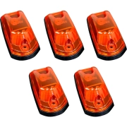 Recon LED Cab Roof Light Set w/ Amber LEDs (5-Piece Set) | 264342CLHPAM, 264342BKHPAM, 264342AMHPAM (2)