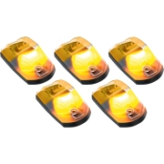 Recon LED Cab Roof Light Set w/ White or Amber LED & Smoked or Clear Lens (5-Piece Set) | 264343 (3)