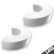 Recon Chevrolet Tow Hook Covers (w/ LED Option) | 264004CHLD (5)