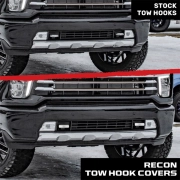 Recon Chevrolet Tow Hook Covers (w/ LED Option) | 264004CHLD (7)
