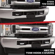 Recon Ford Tow Hook Covers (w/ LED Option) | 264004FSD (7)