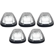 Recon Cab Light Set w/ White LED & Clear Lens (5-Piece Set) | 264143CLHPWH (3)