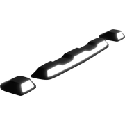 Recon GM Cab Roof Light w/ White LED & Smoked or Clear Lens (3-Piece Set) | 264158XWHCL, 264158XWHBK (2)