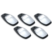 Recon LED Cab Roof Light Set w/ White LEDs (5-Piece Set) | 264346 (2)