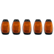 Recon LED Cab Roof Light Set w/ Amber LED & Multiple Lens Options (5-Piece Set) | 264345 (5)