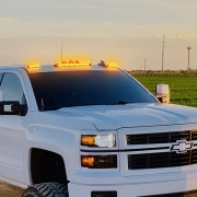 Recon Cab Roof Lights Amber LED & Smoked Lens (3-Piece Set) | 264156BKHP (3)