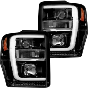 Recon Projector Headlights OLED Halos DRL (w/ Smoked or Clear Lens) | 264196CLC (3)