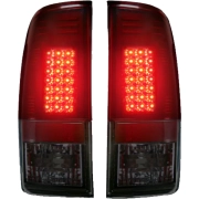Recon Tail Lights w/ Red LED & Smoked Lens | 264172RBK (2)