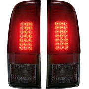 Recon Tail Lights w/ Dark Red LED & Smoked Lens | 264176RBK (2)