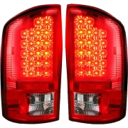 Recon LED Tail Lights w/ Red Lens | 264171RD (2)