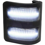 Recon LED Side Mirror Lens w/ White & Amber LEDs, & Smoke Lenses | 264140WHBKS (2)