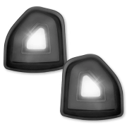 Recon Corner Side Tow Mirror Turn Signal & Running Lights (w/ White & Amber LEDs & Smoked Lens) | 264247BKX (3)