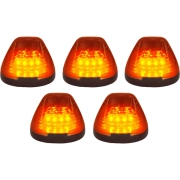 Recon Ford LED Cab Roof Light Set Amber LEDs & Lens (5-Piece Set) | 264143AMHPAM (2)
