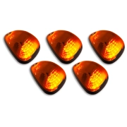 Recon Ford LED Cab Roof Light Set Amber LEDs & Lens (5-Piece Set) | 264143AMHPAM (4)