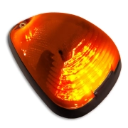 Recon Single LED Cab Roof Light Set Amber LEDs & Lens (1-Piece Only) | 264143AMHPAMX (2)