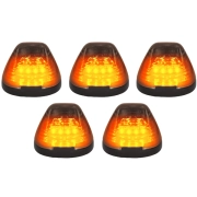 Recon Ford LED Cab Roof Light Set Amber LEDs & Smoked Lens (5-Piece Set) | 264143BKHPAM (2)