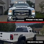 Recon Single LED Cab Roof Light w/ White LEDs & Clear Lens (1-Piece Only) | 264143CLHPWHX (5)