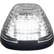 Recon Single LED Cab Roof Light w/ White LEDs & Clear Lens (1-Piece Only) | 264143CLHPWHX (2)
