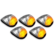 Recon Cab Light Set w/ Amber LED & Clear Lens (5-Piece Set) | 264143CLHP (3)
