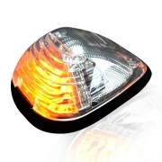 Recon Single LED Cab Roof Light w/ Amber LEDs & Clear Lens (1-Piece Only) | 264143CLHPX (2)