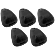 Recon Ford LED Cab Roof Light Set w/ Multi-Colored LED & Smoked or Clear Lens (5-Piece Set) | 264143BKRGB, 264143CLRGB  (3)