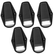 Recon Ford LED Cab Roof Light Set w/ Smoked Lens & Amber or White LED (5-Piece Set) | 264100BK, 264100WHBK (2)