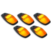 Recon LED Cab Roof Light Set w/ Amber LEDs & Multiple Lens Options (5-Piece Set) | 264345 (2)